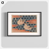 Album of Sketches by Katsushika Hokusai and His Disciples - 葛飾 北斎 Poster.