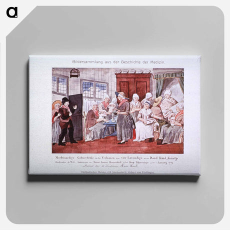 アートパネル-Remarkable Event of the Deliverance of Four Living and One Dead Child, Kniertje
 - 国立医学図書館 Canvas.