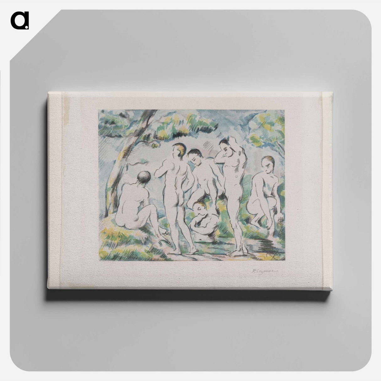 アートパネル-The Small Bathers
 - バーンズ・コレクション Canvas.