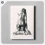 アートパネル-Nude Study, Woman Kneeling on a Pillow
 - ボストン公共図書館 Canvas.