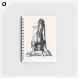 アートメモ帳-Nude Study, Woman Kneeling on a Pillow
 - ボストン公共図書館 Memo.