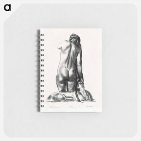 アートメモ帳-Nude Study, Woman Kneeling on a Pillow
 - ボストン公共図書館 Memo.