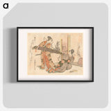 A comparison of Genroku poems and shells - Katsushika Hokusai Poster.