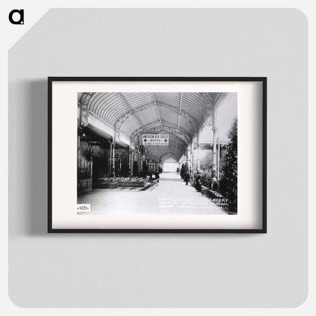 アートポスター-U.S. Army Base Hospital No. 36, Vittel, France, Arcade - American Red Cross Baths
 - 国立医学図書館 Poster.