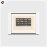 アートポストカード-Running Fallow Deer
 - エドワード マイブリッジ Postcard.
