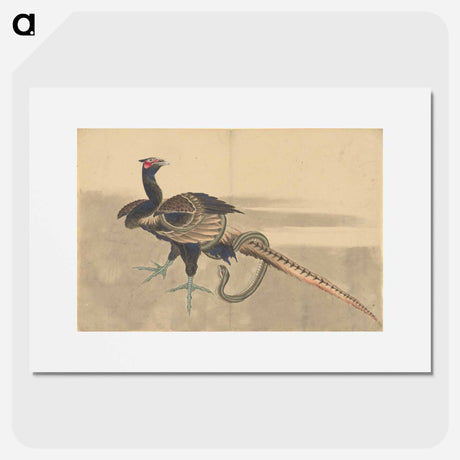 アートポスター-Pheasant and Snake - 葛飾 北斎 Poster.
