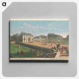アートパネル-A View of the Palace of Seaux and of the little Flower Garden that leads to the Orange Garden
 - イェール大学アートギャラリー Canvas.