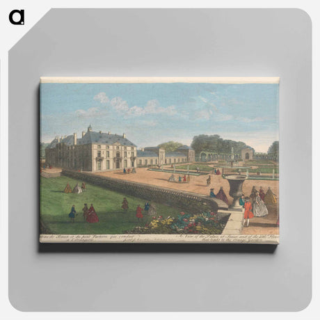 アートパネル-A View of the Palace of Seaux and of the little Flower Garden that leads to the Orange Garden
 - イェール大学アートギャラリー Canvas.