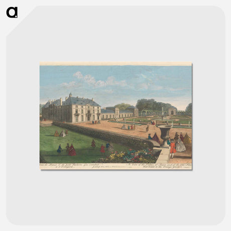 アートポストカード-A View of the Palace of Seaux and of the little Flower Garden that leads to the Orange Garden
 - イェール大学アートギャラリー Postcard.