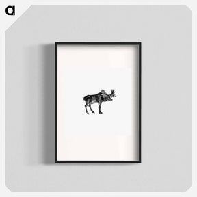アートポスター-Moose Illustration
 - 大英図書館 Poster.