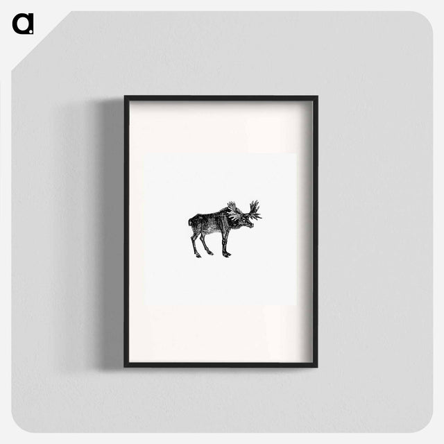 アートポスター-Moose Illustration
 - 大英図書館 Poster.