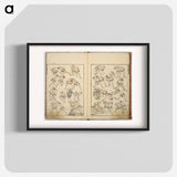 Random sketches by Hokusai volumes 1 to 11 - Katsushika Hokusai Poster.