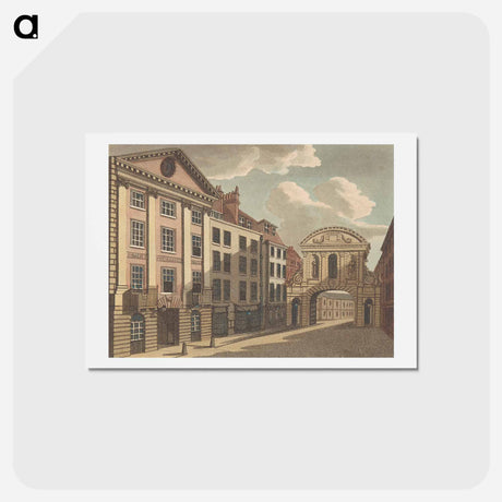 アートポストカード-Middle Temple Gate
 - イェール大学アートギャラリー Postcard.