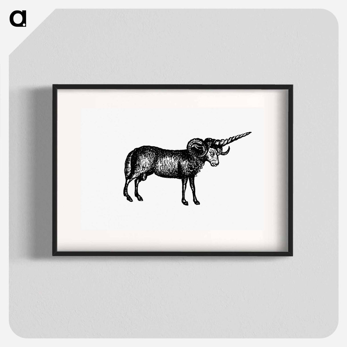 アートポスター-Victorian Goat Engraving
 - 大英図書館 Poster.