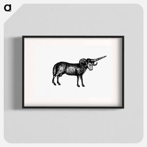 アートポスター-Victorian Goat Engraving
 - 大英図書館 Poster.