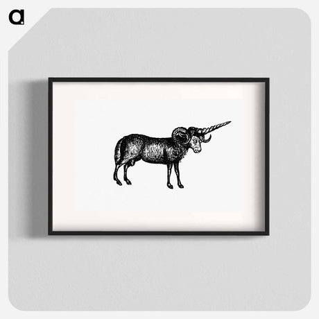 アートポスター-Victorian Goat Engraving
 - 大英図書館 Poster.