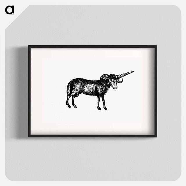 アートポスター-Victorian Goat Engraving
 - 大英図書館 Poster.
