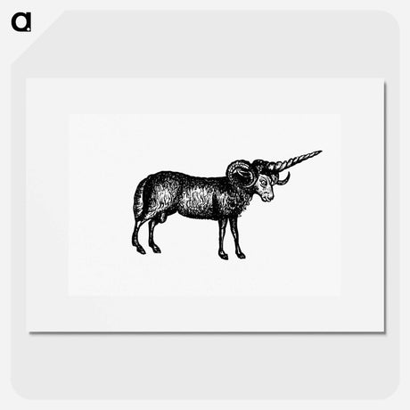 アートポスター-Victorian Goat Engraving
 - 大英図書館 Poster.
