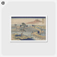 アートポストカード-Ancient View of Yatsuhashi in Mikawa Province - 葛飾 北斎 Postcard.