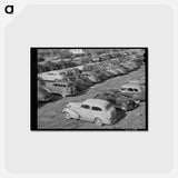 アートポストカード-Airplane Factory Parking
 - ラッセル リー Postcard.