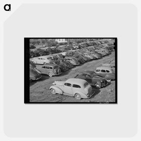 アートポストカード-Airplane Factory Parking
 - ラッセル リー Postcard.