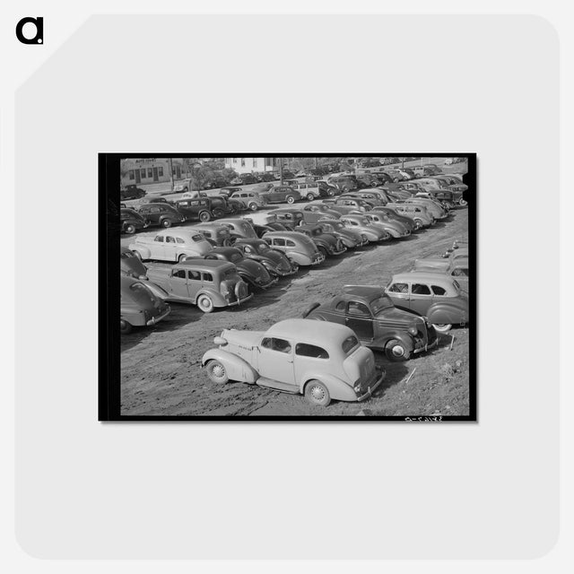 アートポストカード-Airplane Factory Parking
 - ラッセル リー Postcard.