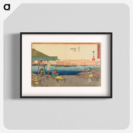 アートポスター-Morning Scene in Samezu, Shinagawa
 - 歌川 広重 Poster.