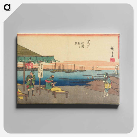 アートパネル-Morning Scene in Samezu, Shinagawa
 - 歌川 広重 Canvas.