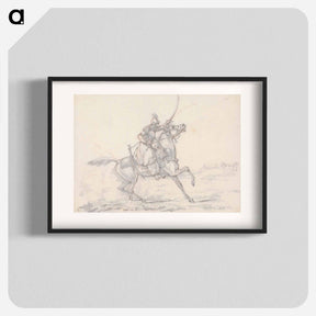 アートポスター-Scraps, no. 33: Mounted Mameluke Brandishing a Sword
 - イェール大学アートギャラリー Poster.