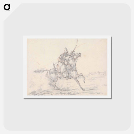 アートポストカード-Scraps, no. 33: Mounted Mameluke Brandishing a Sword
 - イェール大学アートギャラリー Postcard.