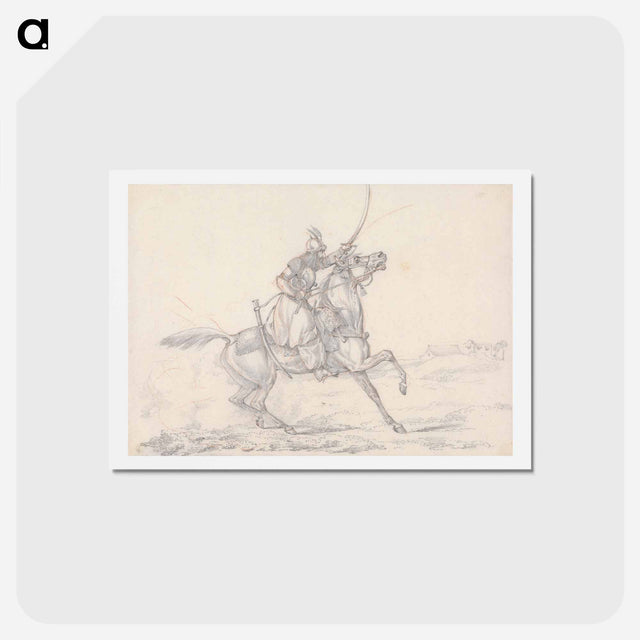 アートポストカード-Scraps, no. 33: Mounted Mameluke Brandishing a Sword
 - イェール大学アートギャラリー Postcard.
