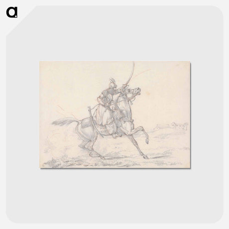 アートポストカード-Scraps, no. 33: Mounted Mameluke Brandishing a Sword
 - イェール大学アートギャラリー Postcard.