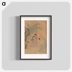 アートポスター-Three Figures in Landscape
 - バーンズ・コレクション Poster.