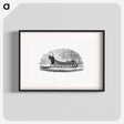 アートポスター-Sleigh Etching Illustration
 - 大英図書館 Poster.