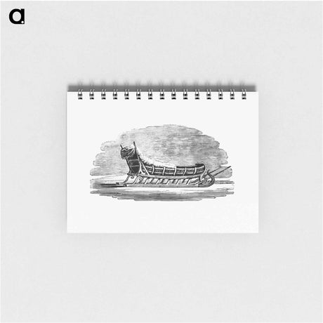 アートメモ帳-Sleigh Etching Illustration
 - 大英図書館 Memo.