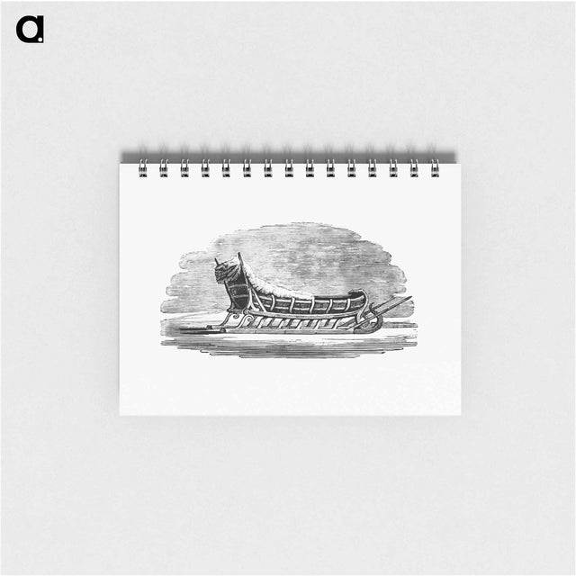 アートメモ帳-Sleigh Etching Illustration
 - 大英図書館 Memo.