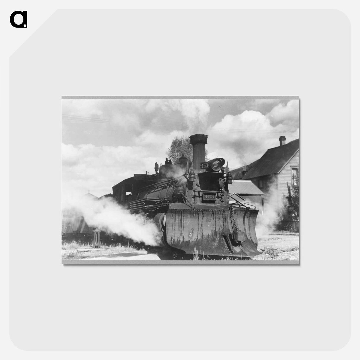 アートポストカード-Telluride Locomotive
 - ラッセル リー Postcard.