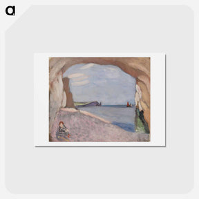 アートポストカード-Étretat, La Voile Rouge - アンリ マティス Postcard.