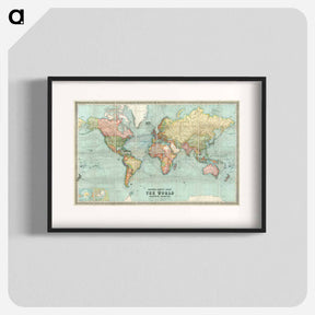 アートポスター-Bartholomew's World Chart
 - ボストン公共図書館 Poster.