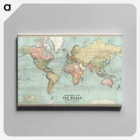 アートパネル-Bartholomew's World Chart
 - ボストン公共図書館 Canvas.