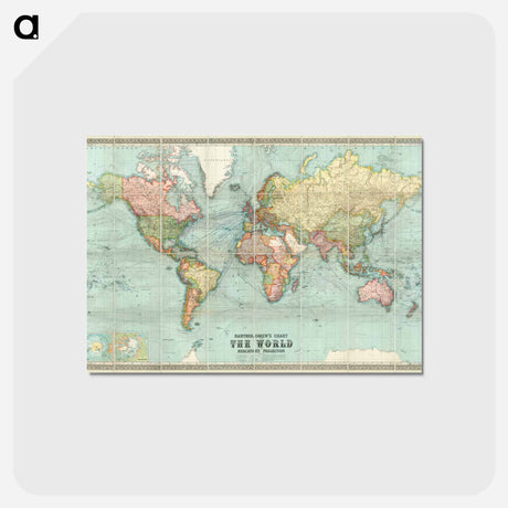 アートポストカード-Bartholomew's World Chart
 - ボストン公共図書館 Postcard.