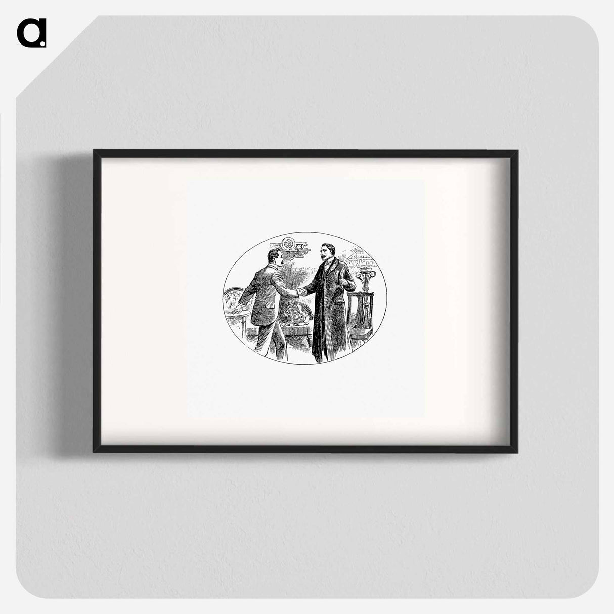 アートポスター-Gentlemen Shaking Hands
 - 大英図書館 Poster.