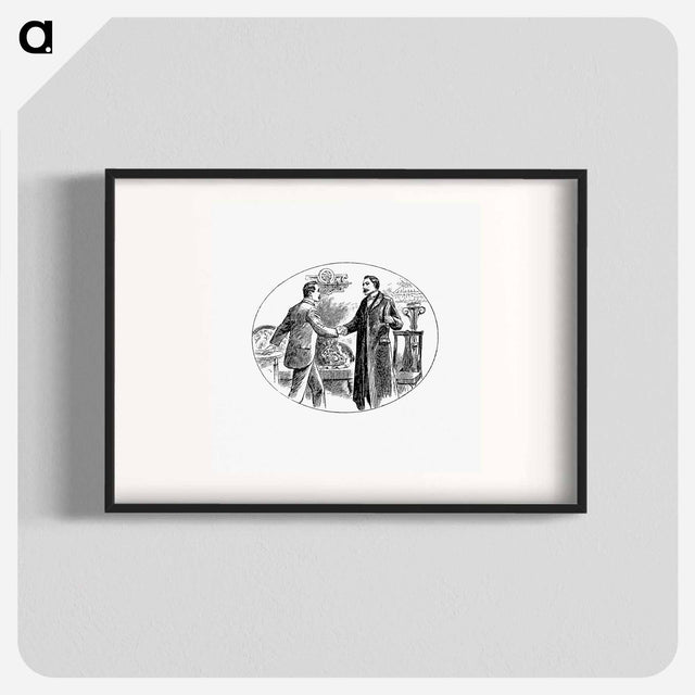 アートポスター-Gentlemen Shaking Hands
 - 大英図書館 Poster.