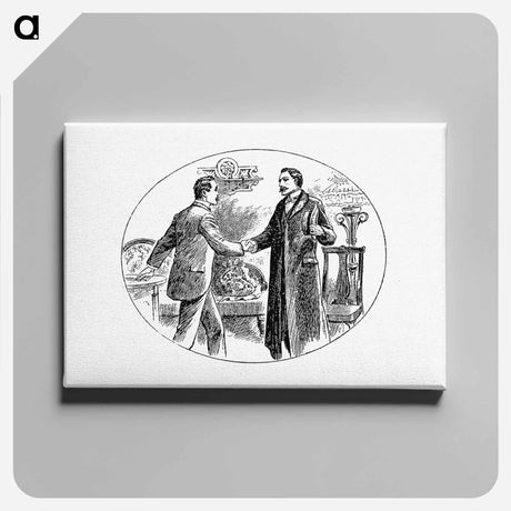 アートパネル-Gentlemen Shaking Hands
 - 大英図書館 Canvas.