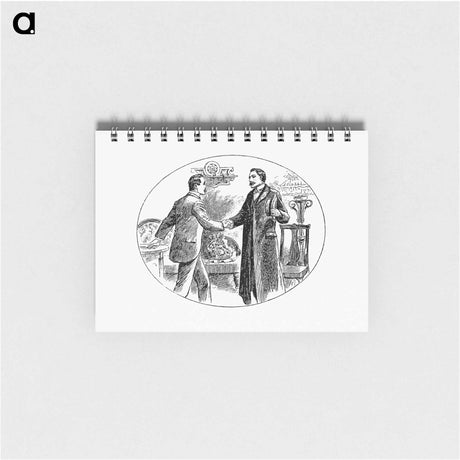 アートメモ帳-Gentlemen Shaking Hands
 - 大英図書館 Memo.
