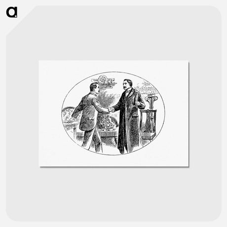 アートポストカード-Gentlemen Shaking Hands
 - 大英図書館 Postcard.