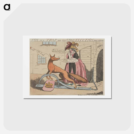 アートポストカード-Fox in a Trap & The Constitution Preserved
 - イェール大学アートギャラリー Postcard.
