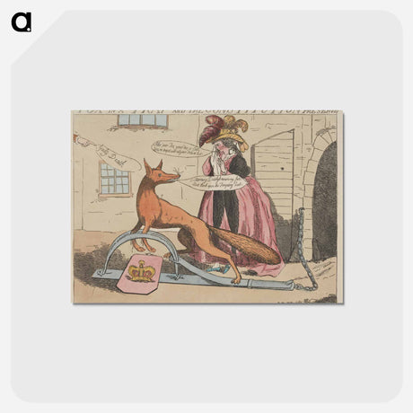 アートポストカード-Fox in a Trap & The Constitution Preserved
 - イェール大学アートギャラリー Postcard.