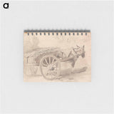 アートメモ帳-A Mule or Donkey, Harnessed to a Farm Cart, with Other Sketches at Top
 - イェール大学アートギャラリー Memo.