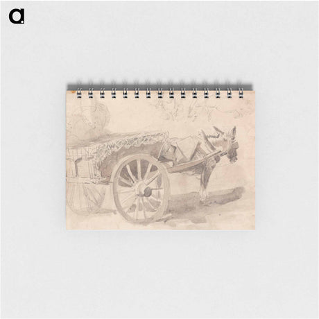 アートメモ帳-A Mule or Donkey, Harnessed to a Farm Cart, with Other Sketches at Top
 - イェール大学アートギャラリー Memo.